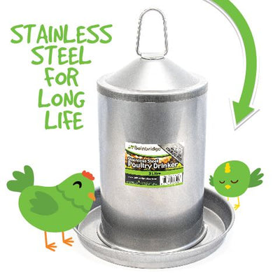 Stainless Steel Poultry Waterer