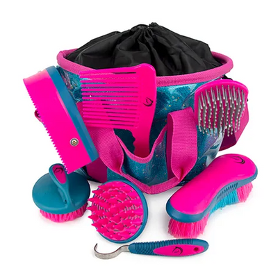 Glitter Grooming Kit - Blue/Pink