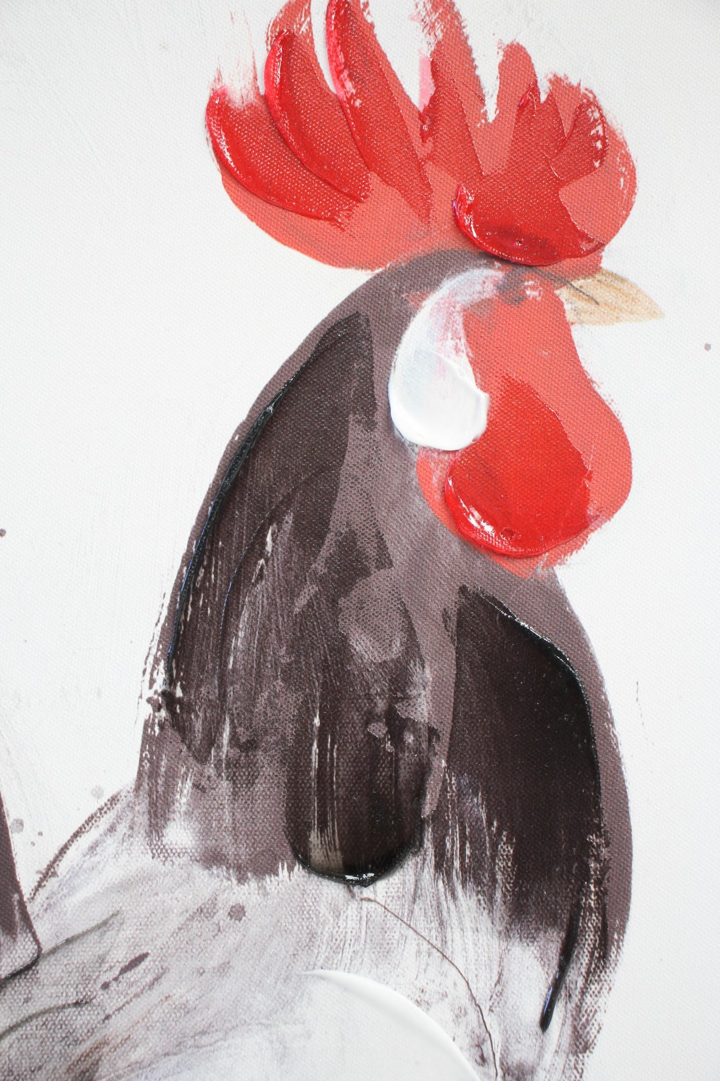 Rooster Canvas & Frame - Wanneroo Stockfeeders