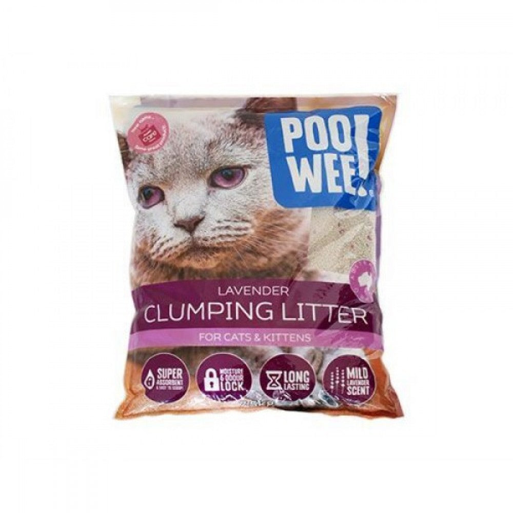 PooWee Clumping Lavender Litter - Wanneroo Stockfeeders