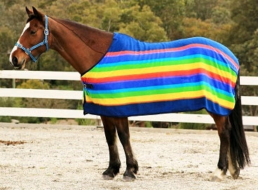 Rainbow Fleece Rug - Wanneroo Stockfeeders