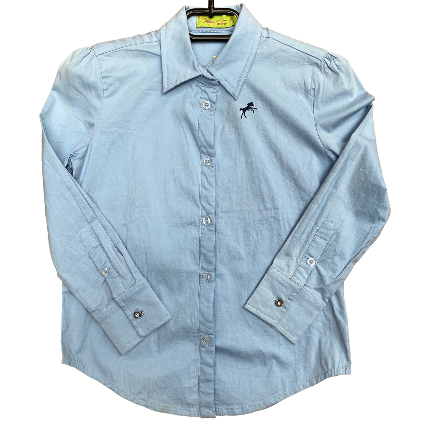 Kids Long Sleeved Button Up Shirt - Wanneroo Stockfeeders