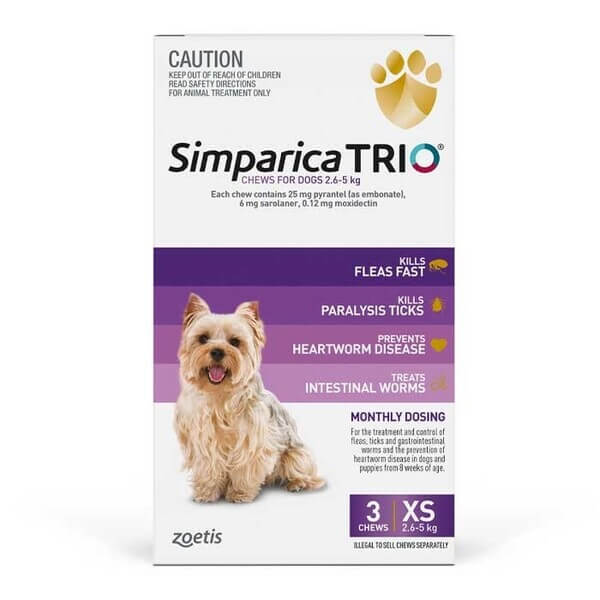 Simparica TRIO XS - Wanneroo Stockfeeders