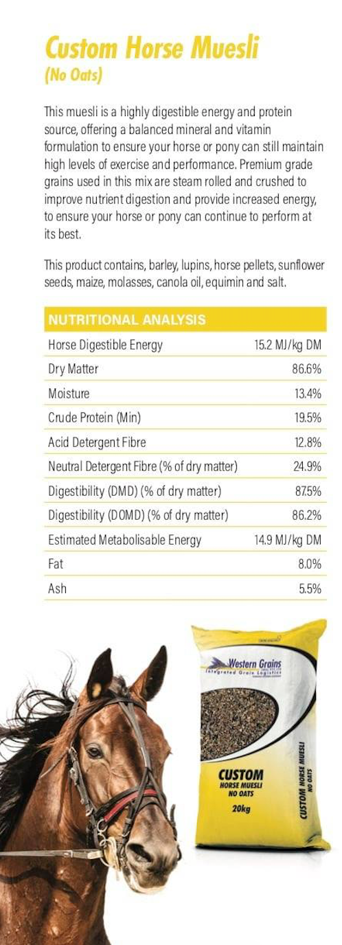 Custom Horse Muesli - Wanneroo Stockfeeders