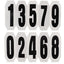 Crystal Three Number Holder w/Elastic Ties