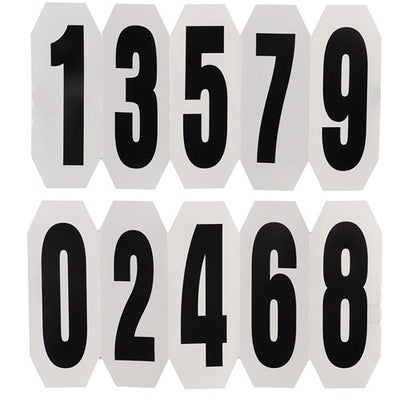 Crystal Three Number Holder w/Elastic Ties