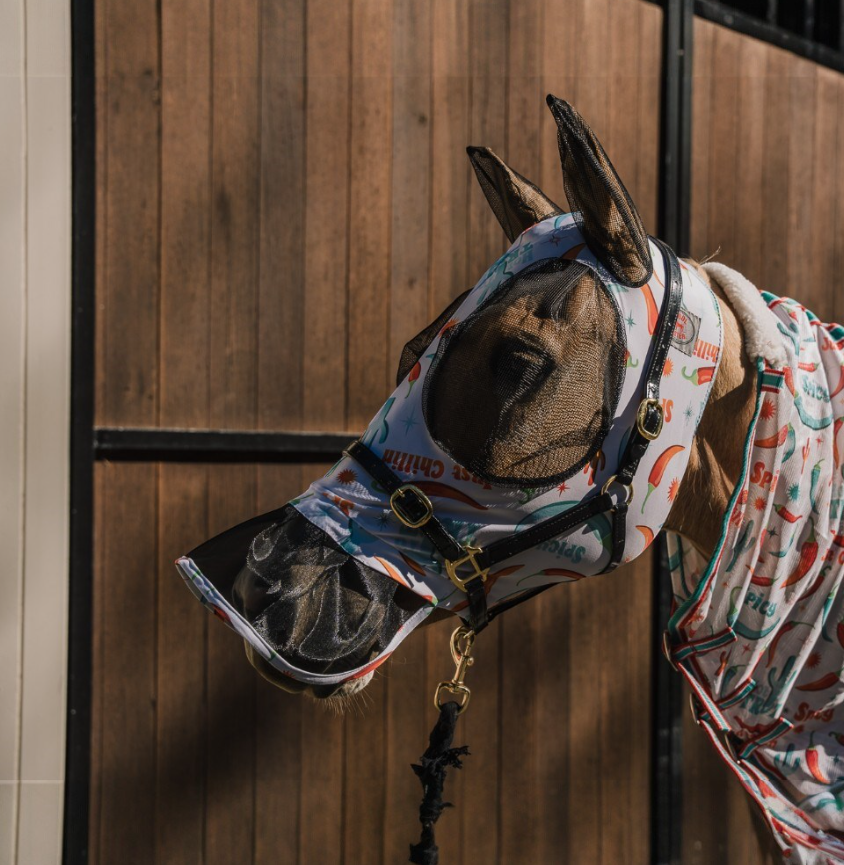 Lycra Fly Mask W/ Skirt