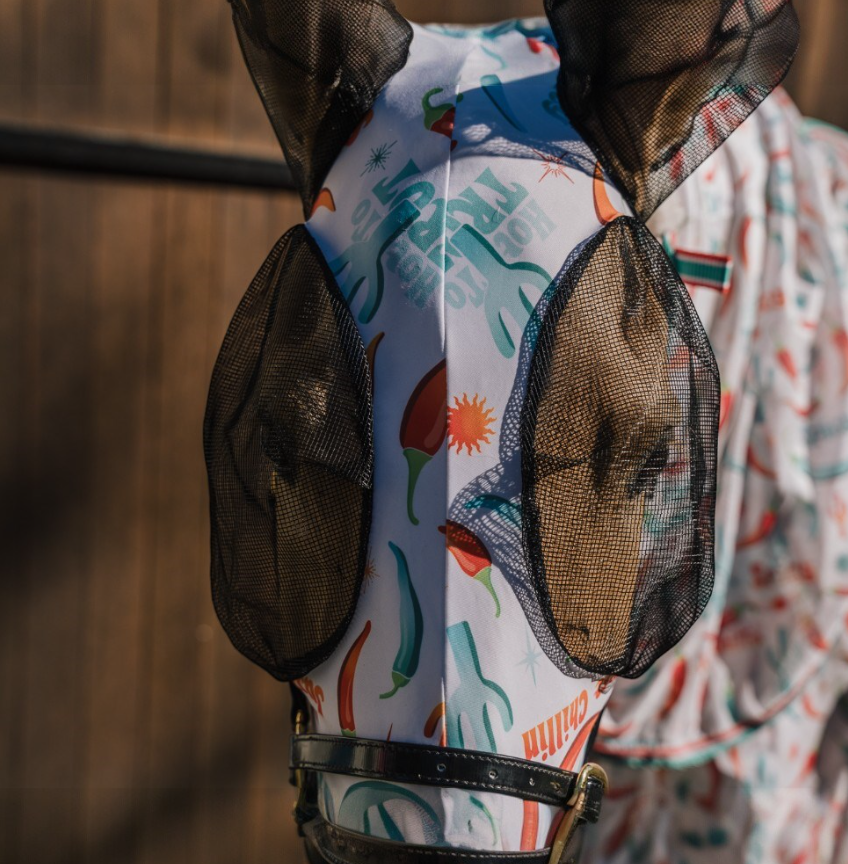 Lycra Fly Mask W/ Skirt