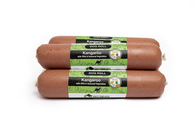 Kangaroo, Offal & Veg Dog Roll