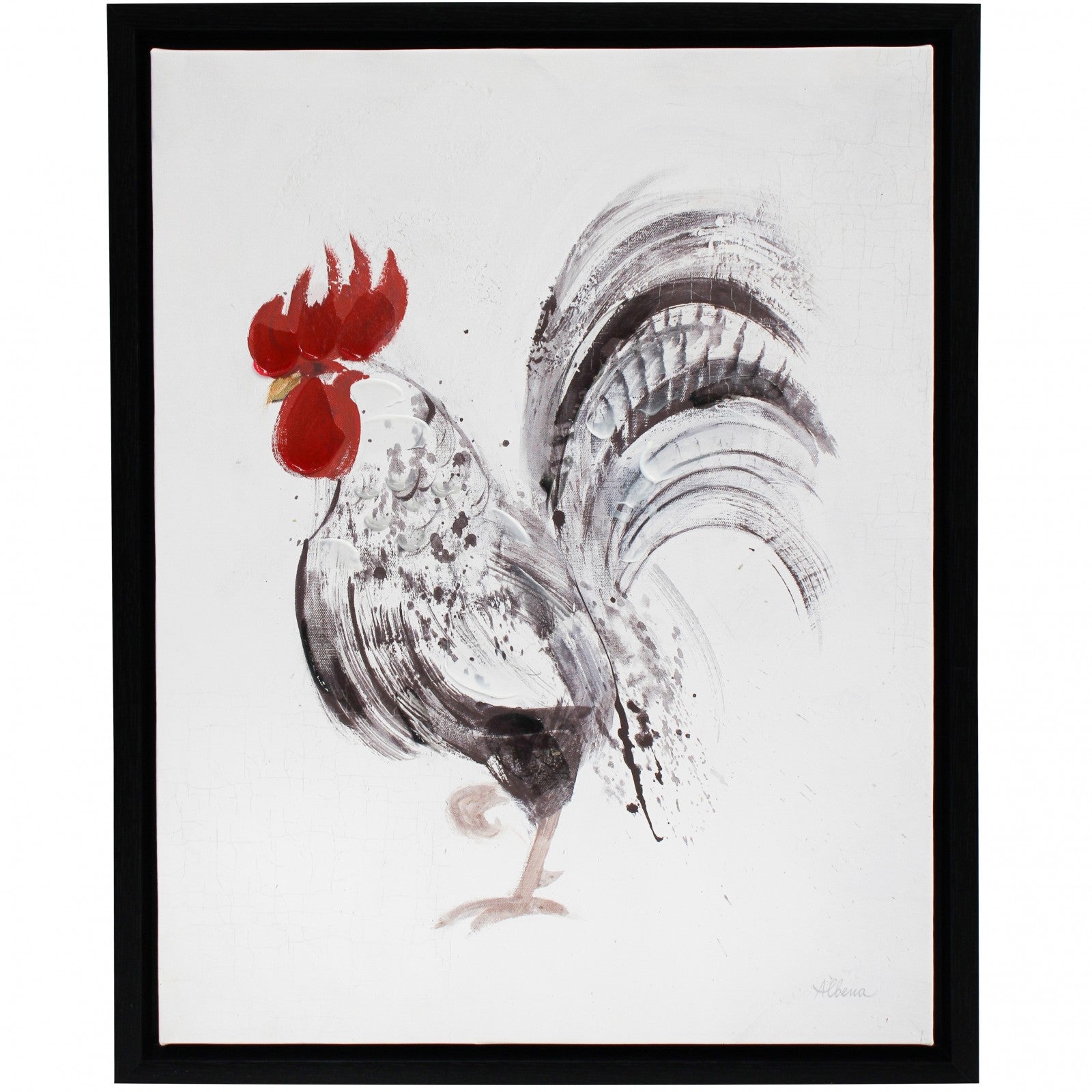 Rooster Canvas & Frame - Wanneroo Stockfeeders