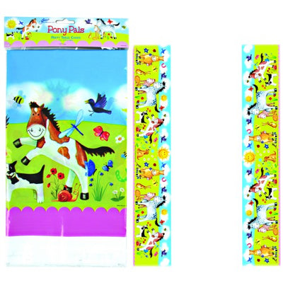 Pony Pals Party - Table Cover - Wanneroo Stockfeeders