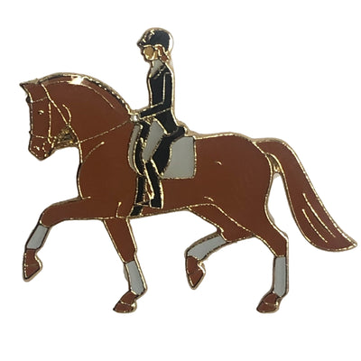 Brown Horse Trot Pin - Wanneroo Stockfeeders