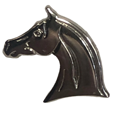 Silver Horse Head Pin - Wanneroo Stockfeeders